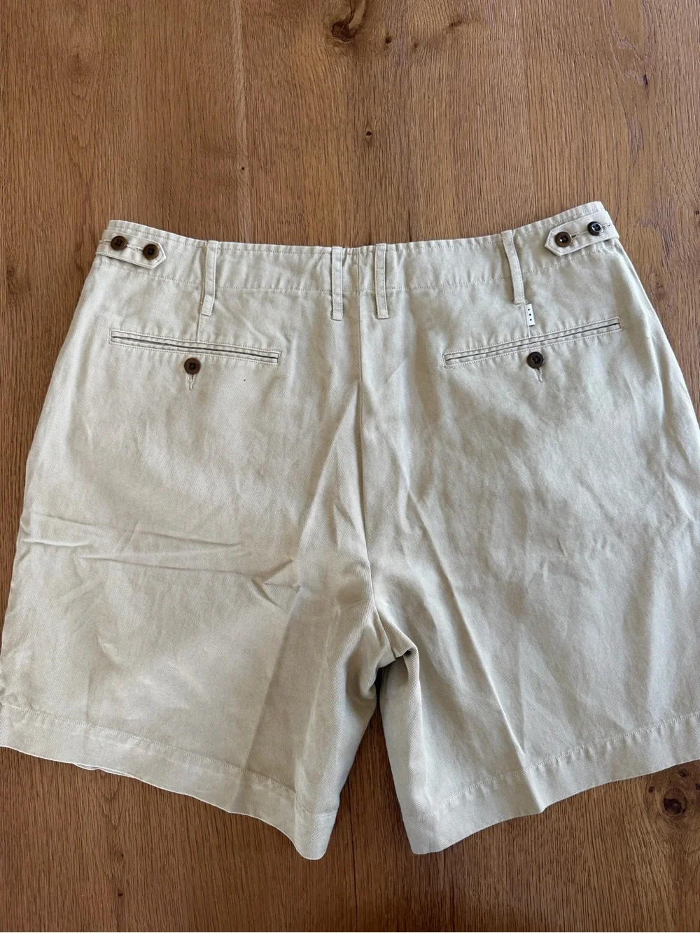 AYR Men's Flat-Front Shorts in Light Khaki